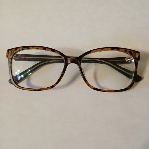 Zenni Women Brown Tortoise Shell Full Rim Square Eyeglasses Frames 54-15-146 mm - Picture 1 of 8